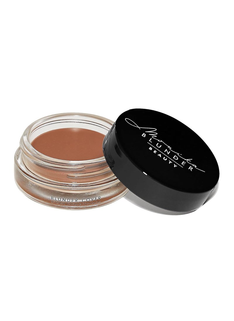 Monika Blunder Beauty - Blunder Cover Foundation, Concealer - Shade: 7 - Sieben - Deep Neutral Undertones - Clean Beauty, All-In-One, Cruelty-Free, Fragrance-Free, Vegan - 0.62 oz