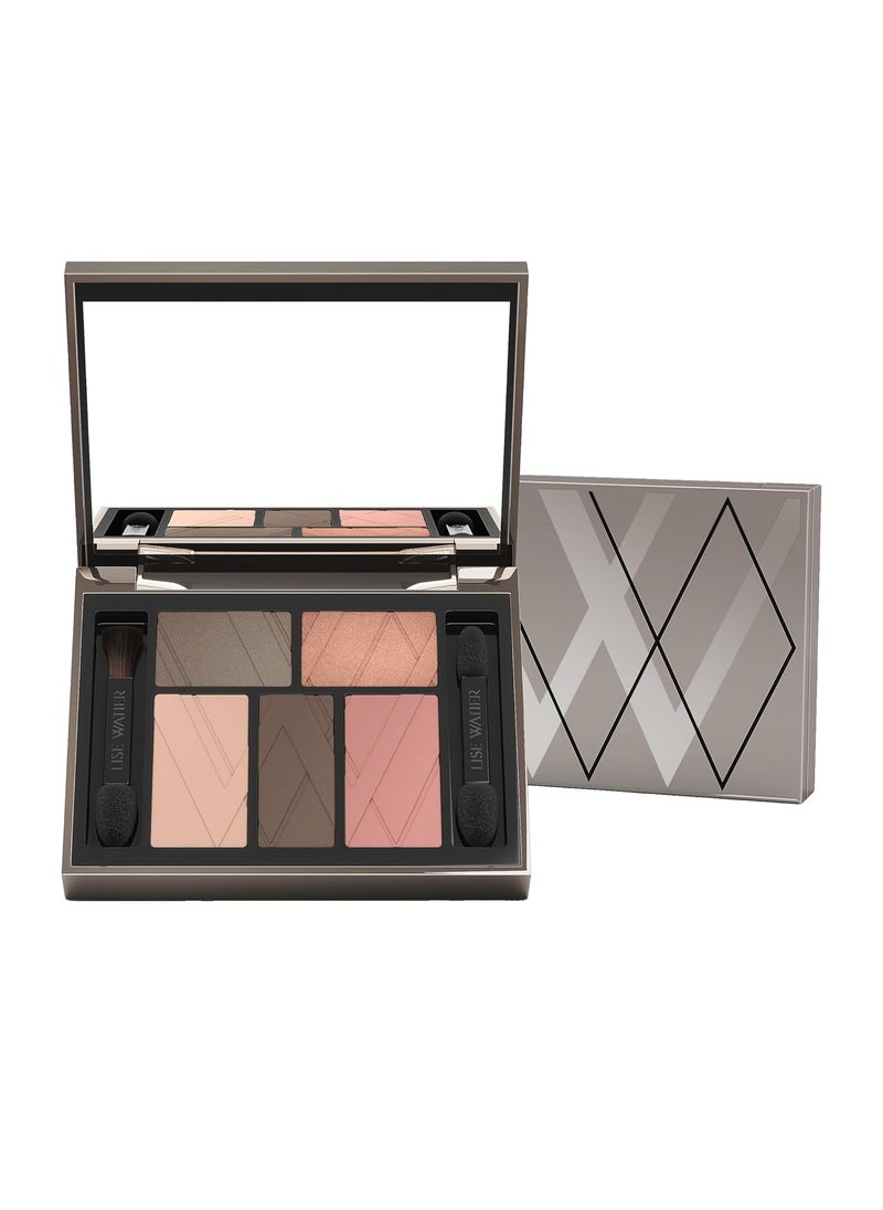 Lise Watier Dress Code 5-Colour Eyeshadow Palette, Business Casual, 0.21 oz