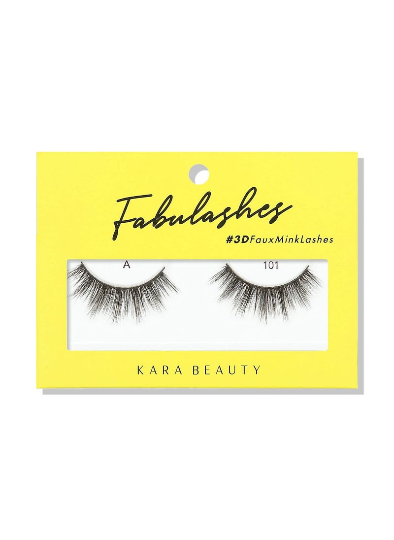 KARA BEAUTY FABULASHES 3D Faux Mink False Eyelashes - Style A101