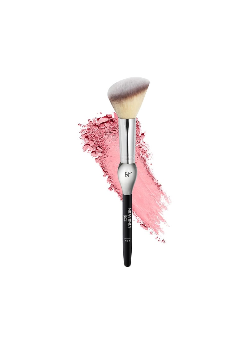 IT Cosmetics Heavenly Luxe French Boutique Blush Brush #4 - Angled Blush Brush for Cheeks - Liquid & Powder Blush Brush - Makeup Brush With Award-Winning Heavenly Luxe Hair