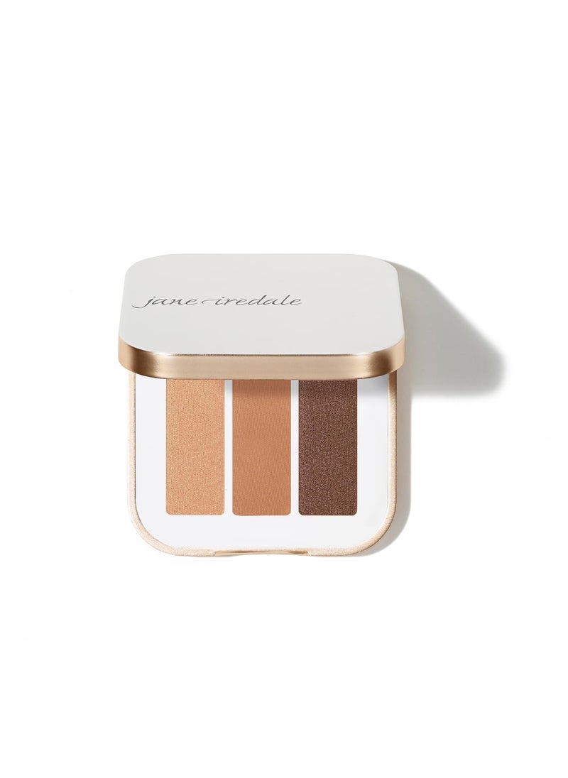 jane iredale PurePressed Eye Shadow Triple, Highly Pigmented Mineral Based Eye Color, Long Lasting & Crease Resistant Formula, Safe for Sensitive Eyes