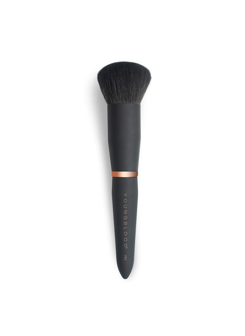 Youngblood Clean Luxury Cosmetics Luxe Foundation and Face Brushes | Liquid, Powder Foundation Brush Concealer Brush Highlight and Contour Brush | Vegan, Cruelty-Free (YB3 Liquid Buffing Brush)