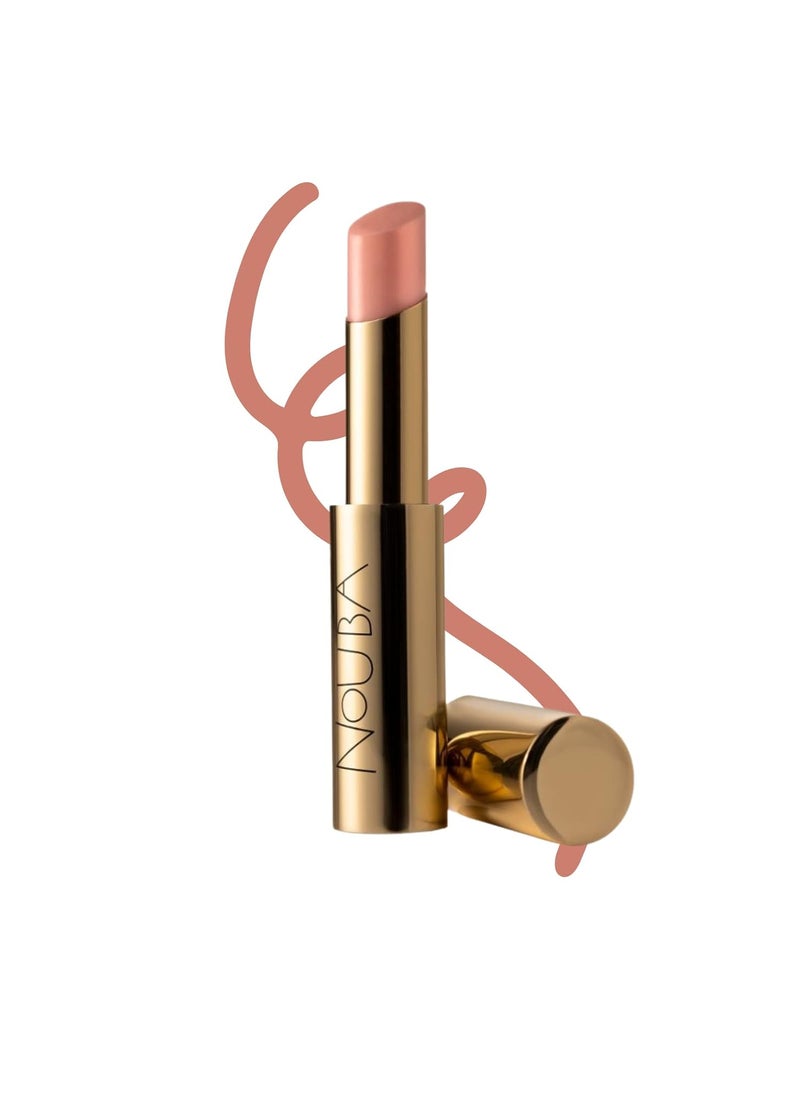 Nouba NUDA Lip Color Enhancer - Lustrous Hydrating Pink Lipstick Balm Mask Highly Pigmented Color and Instant Shine Long Lasting Fuller Look, Increase Lip Volume Matte Finish