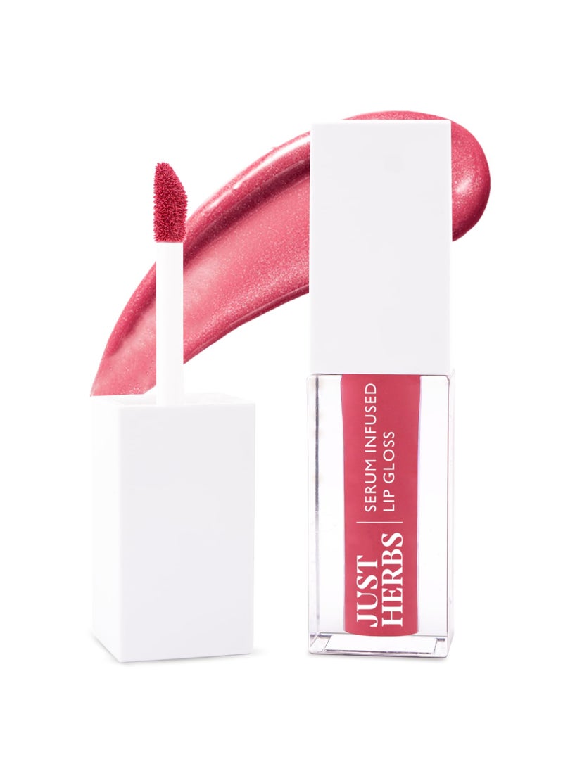 Serum Infused Lip Gloss for Women, Lightweight Non-Sticky High Glossy Moisturizing and Hydrating Lip Gloss 3 ml