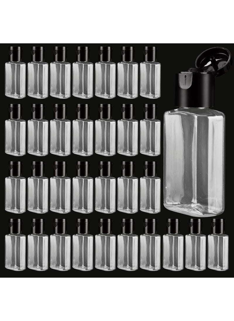 100PCS Travel Size Bottles 1oz Mini Travel Shampoo Bottles Small Plastic Empty Bottles, Refillable Cosmetic Containers with Flip Cap Clear Portable Small Bottles for Liquid, Lotions, Toner, Body Soap