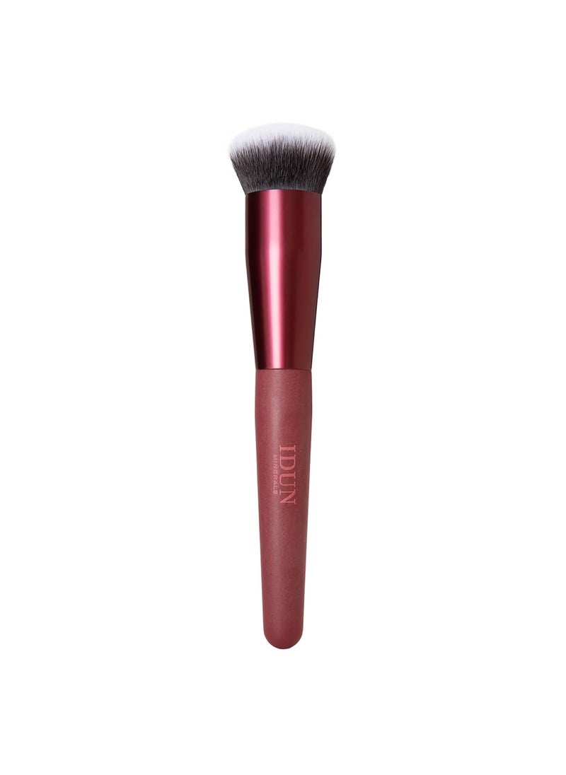 Pro Buffer Foundation Brush - Densely Packed Liquid Foundation Make Up Brush - Synthetic Dermocura Bristles - Airbrushed Look - 1 pc