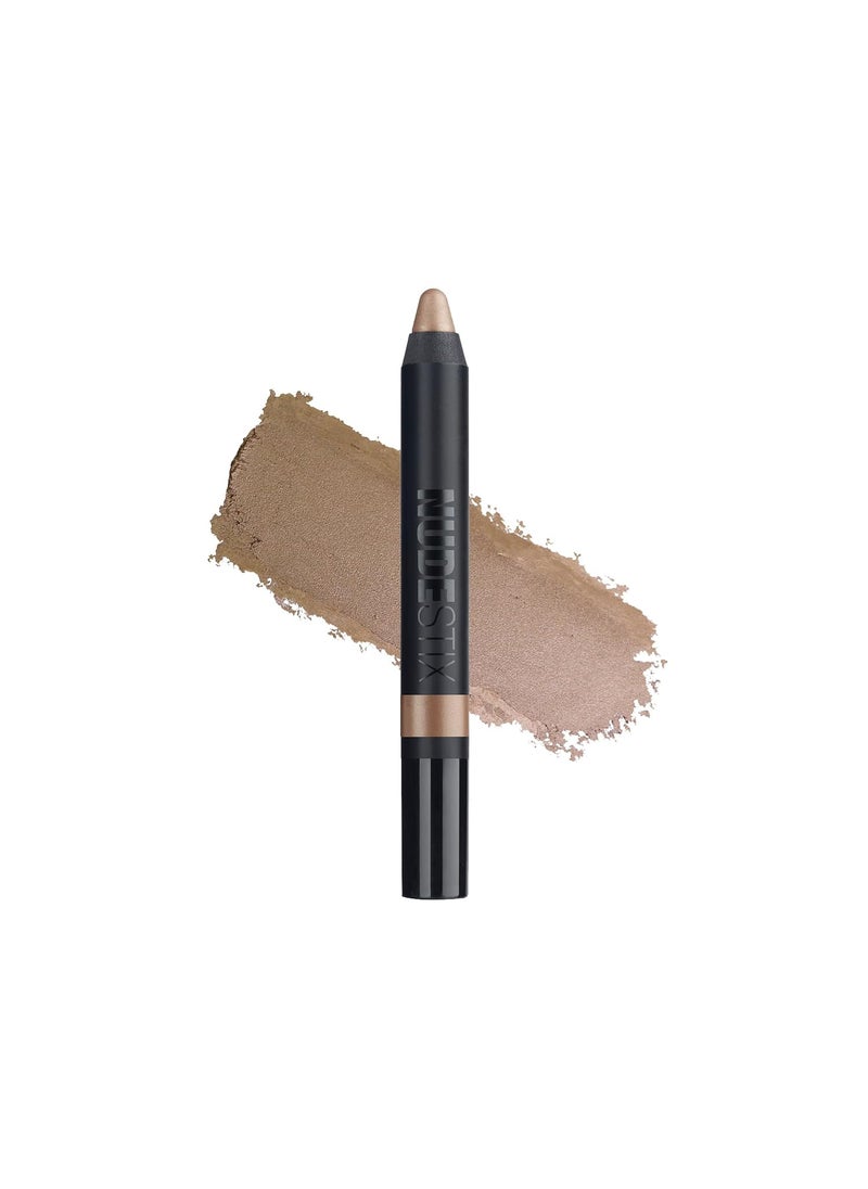 Nudestix Magnetic Luminous Eye Color Pencil, Eyeshadow + Eyeliner + Eyelid Primer + Highlighter Stick, Satin Finish Cream Makeup, Long Lasting, Waterproof