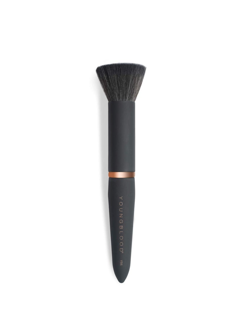 Youngblood Clean Luxury Cosmetics Luxe Foundation and Face Brushes | Liquid, Powder Foundation Brush Concealer Brush Highlight and Contour Brush | Vegan, Cruelty-Free (YB6 Powder Buffing Brush)