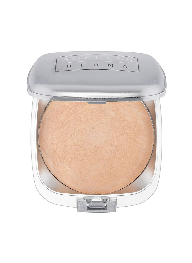 Mineral Baked Foundation- A Vegan - Paraben - Gluten and Cruelty Free buildable Powder Makeup Foundation (Dover Beige)