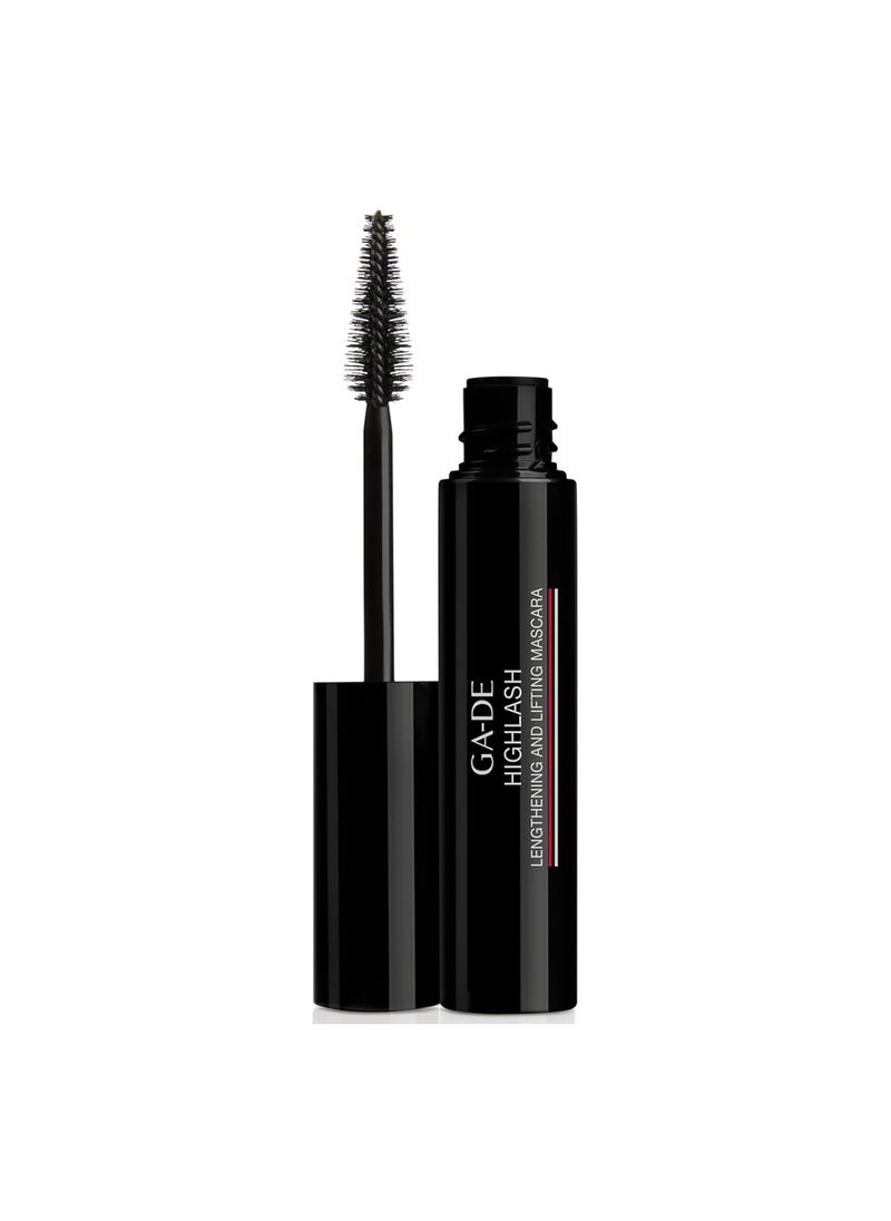 GA-DE Highlash Lengthening and Lifting Mascara - Volume and Length, Intense Carbon Mascara - Nourishing Formula Defines Lashes - Black - 0.27 oz