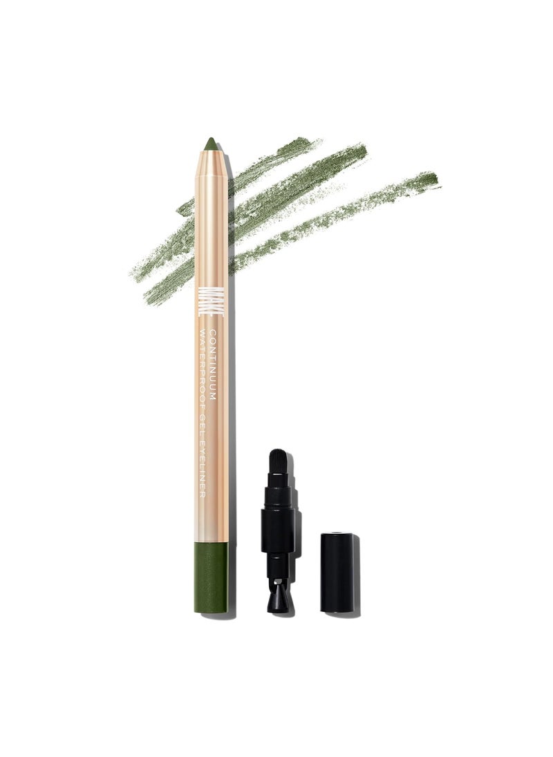 MAKE Continuum Waterproof Gel Eyeliner – Olive Green Eyeliner Pencil – Smudge-Proof Professional Makeup – Dark Green Eyeliner Pen, Gamma Ray
