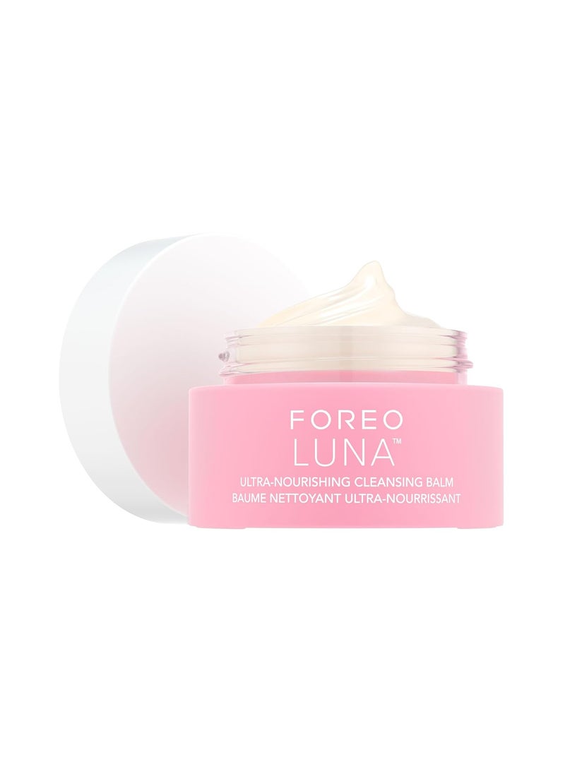 FOREO LUNA Nourishing Cleansing Balm - Gentle Waterproof Makeup Remover - Waterless Oil Cleanser - Eye Makeup Remover - Vegan - Cruelty & Fragrance-Free, Eco-Friendly - 2.5 oz