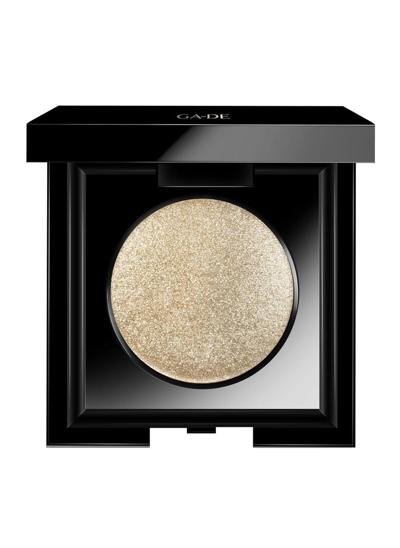 GA-DE Velveteen Metallic Eyeshadow Mono, 221 - Pearl Infused, Shimmer Eye Makeup - Silky-Soft, Densely Pigmented, Seamless Blend- 0.105 oz
