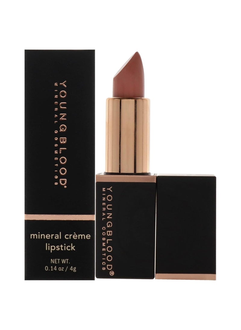 Youngblood Mineral Creme Lipstick - Blushin Nude for Women - 0.14 oz Lipstick