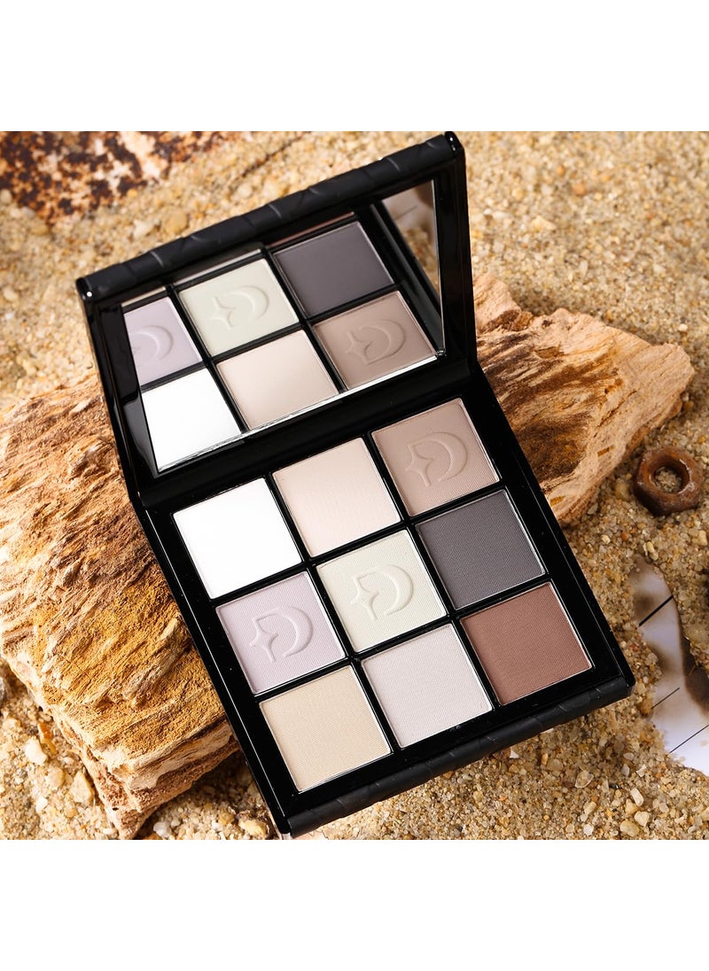 ecofavor All Matte Eyeshadow Palette Fully Matte, Non-Shimmer, Cool-Toned and Neutral Shades, Long-Lasting, Blendable, Beginner-Friendly, Waterproof, Travel-Friendly, Ideal for Smokey and Nude Looks
