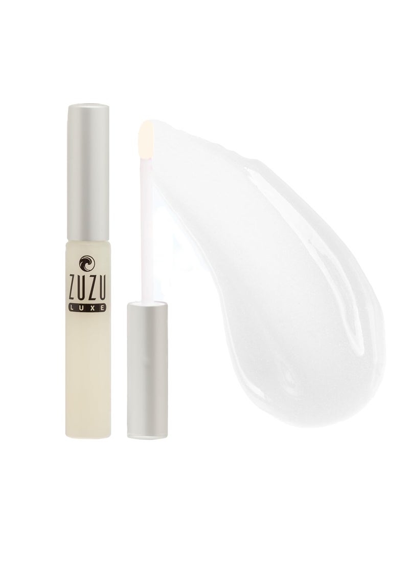 Zuzu Luxe Sheer Gloss (Crystal - Clear), Natural Lip Gloss, Natural, Paraben Free, Vegan, Gluten-free, Cruelty-free, Non GMO, 0.17 oz