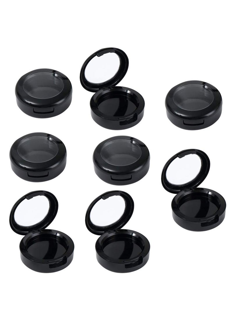 Lurrose 8pcs Empty Makeup Box - Round Eyeshadow Storage Case - Travel Eyeshadow Container for Women & Girls