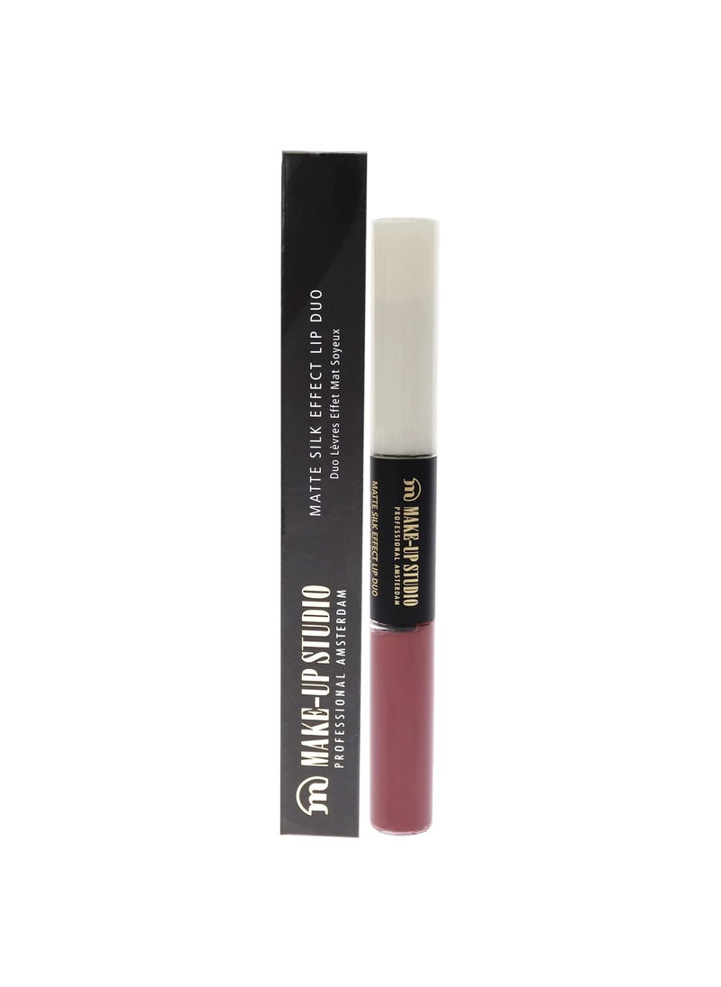 Matte Silk Effect Lip Duo - Cherry Blossom for Women - 2 x 0.1 oz Lipstick