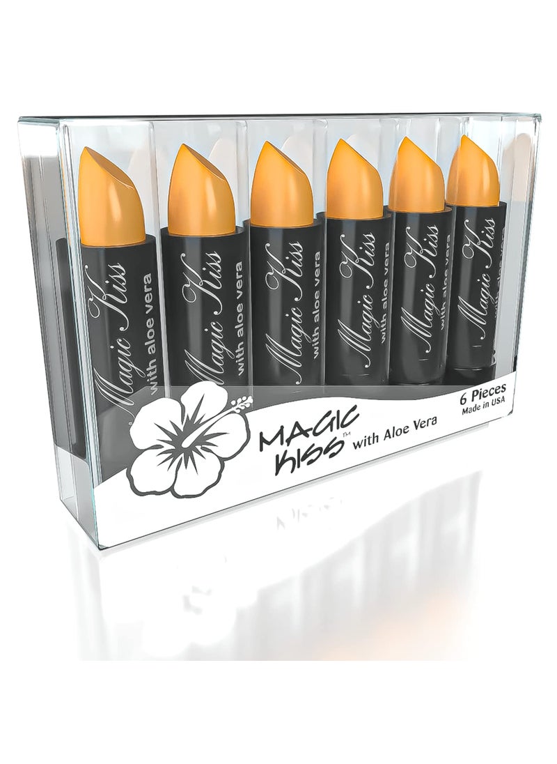 Magic Kiss Lipstick Set Aloe Vera Color Changing Orange MADE IN USA