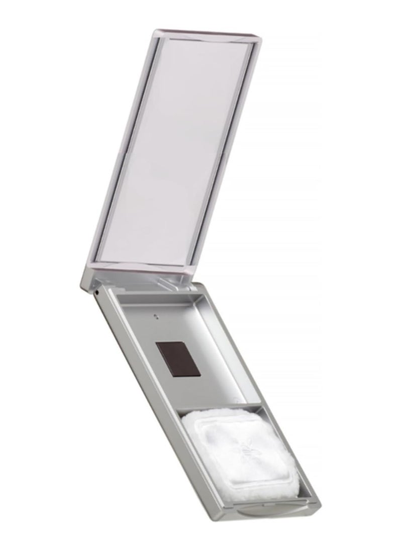 Honeybee Gardens Refillable Pressed Mineral Powder Foundation Compact with Puff & Mirror, Empty Customizable Makeup Kit, Travel-Friendly Luxury