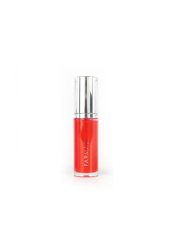 FARMASi Tinted Lip Plumper, Plumping Lip Gloss, Promoting Natural Circulation for Fuller, Younger Looking Lips, Hydrating, High-Shine, Volumizes, 0.2 fl.oz (01 Fiery, 0.2)