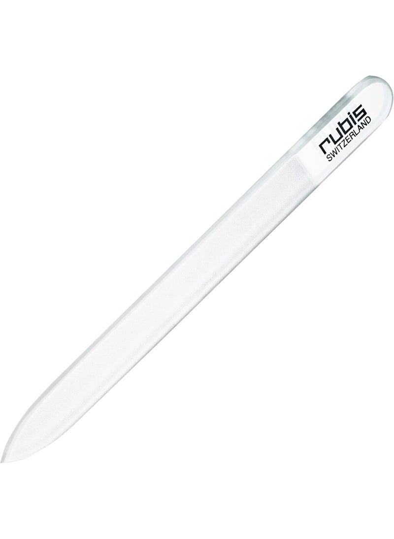 Rubis Straight Glass Nail File for Shaping and Smoothing Finger and Toenails, 1K700G, Made in Switzerland