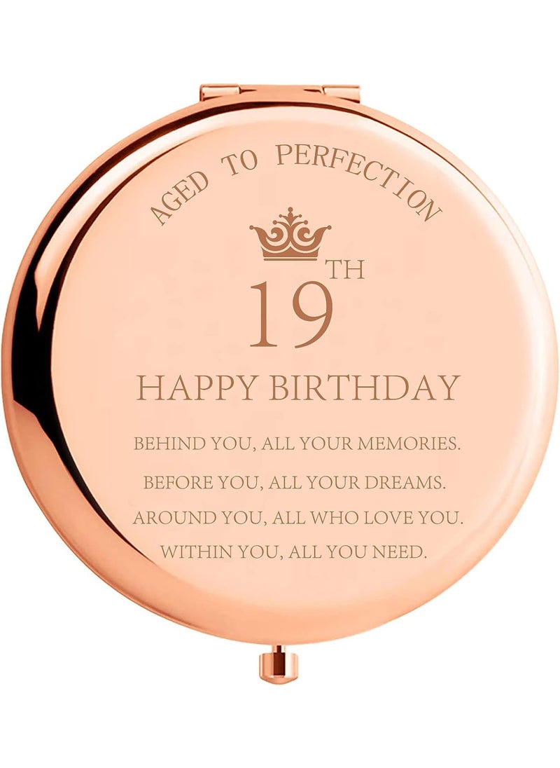 19th Birthday Gifts for Girls-Behind You All Your Memories Before You All Your Dreams 19 Year Old Birthday Gifts for Women Daughter Granddaughter Niece Sister BFF Stainless Steel Ccompact Mirror