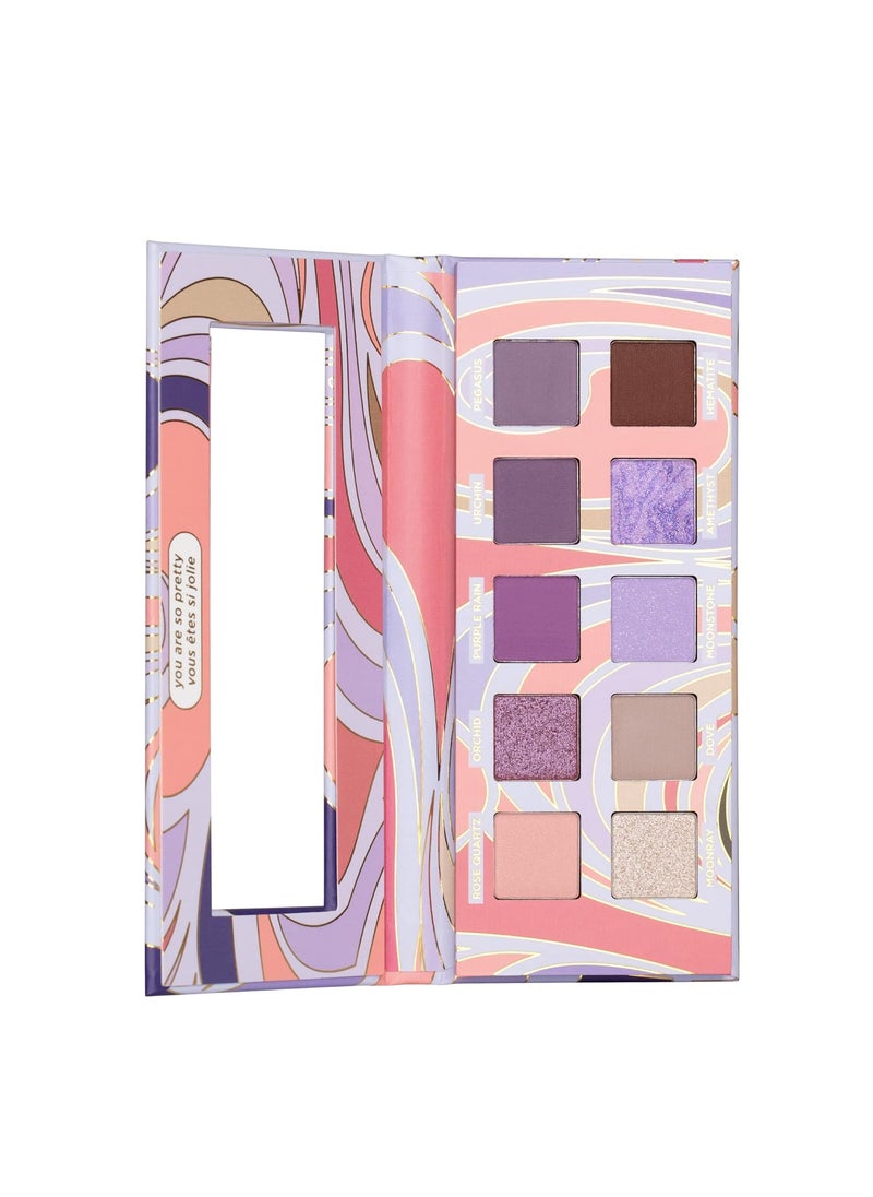 Pacifica Eyeshadow Palette – Purple Nudes Mineral Eyeshadow, Wearable Purple Tones with Matte, Shimmer & Metallic, Cocoa Butter Infused, Talc-Free, Vegan & Cruelty-Free, 0.24 oz (10 Shades)
