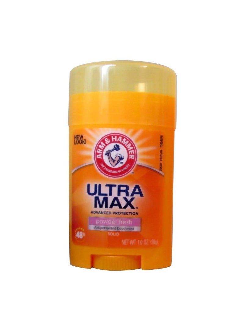 Arm & Hammer Ultramax Powder Fresh Solid Antiperspirant Deodorant 1 Ounce 6 Pack