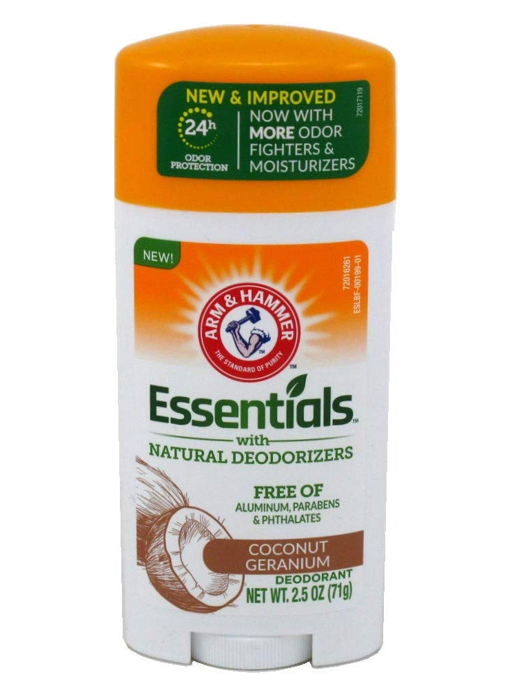 Essentials Natural Deodorant Coconut Geranium 2.5 oz.