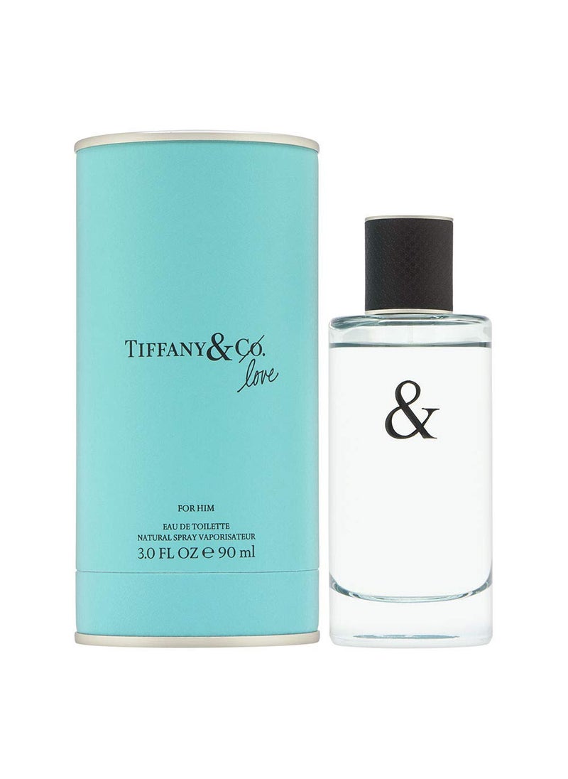 Tiffany & Love by Tiffany & Co. for Him 3.0 oz Eau de Toilette Spray