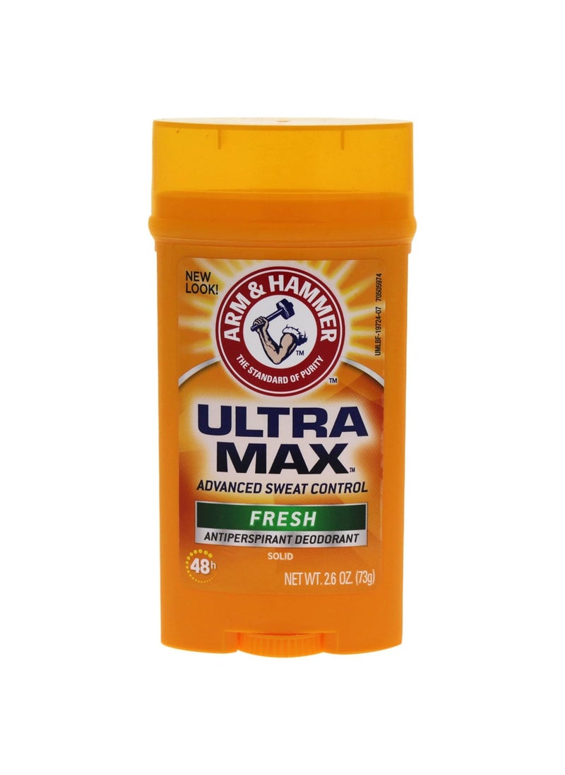 Arm & Hammer Ultra Max Invisible Solid Antiperspirant Deodorant, Fresh, 2.6 Oz
