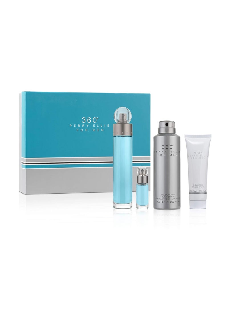 Perry Ellis Fragrances 360 for Men 4-piece Gift Set
