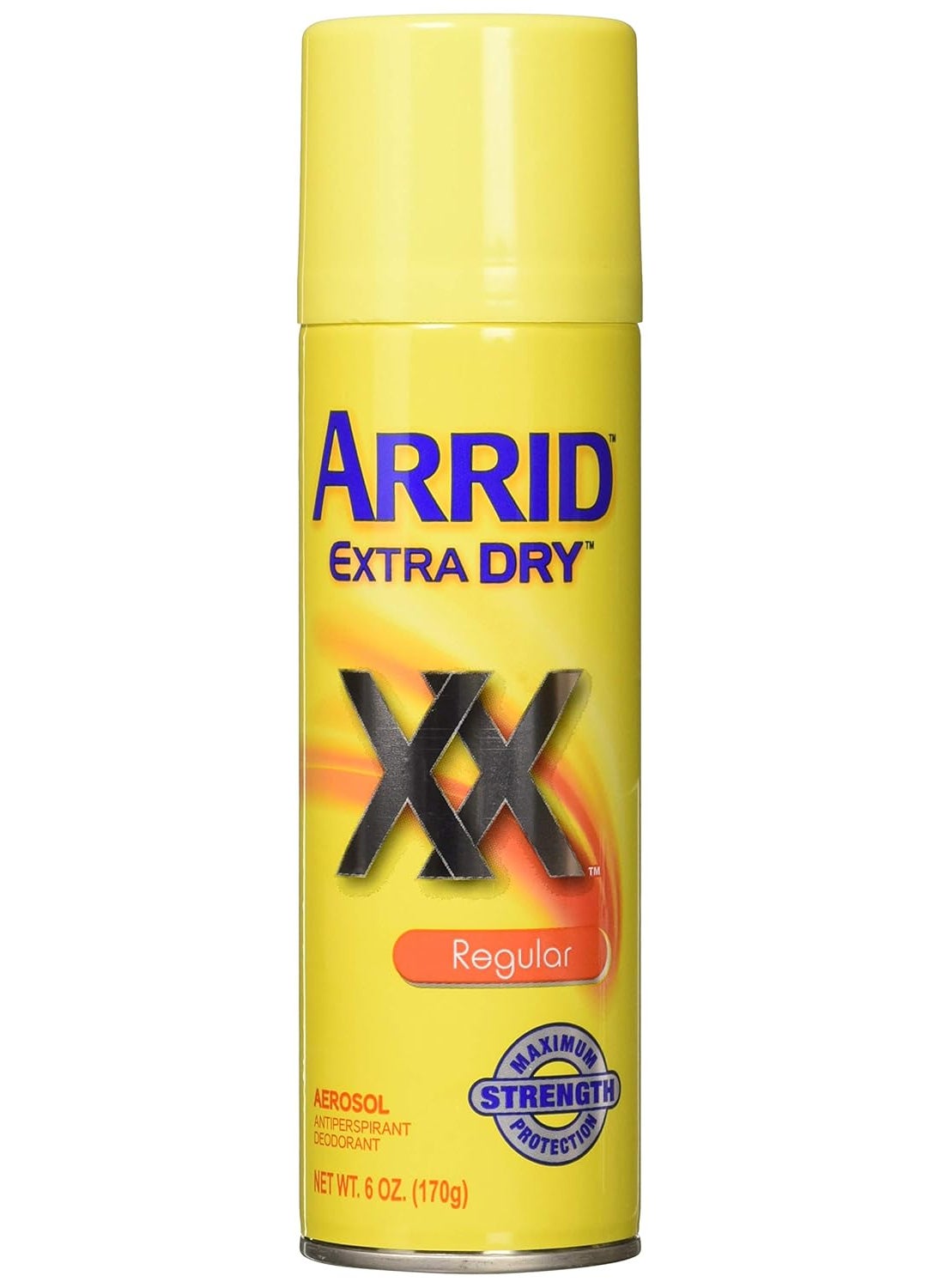 Arrid Extra Dry Regular Aerosol Antiperspirant Deodorant 6 Oz, Pack of 6