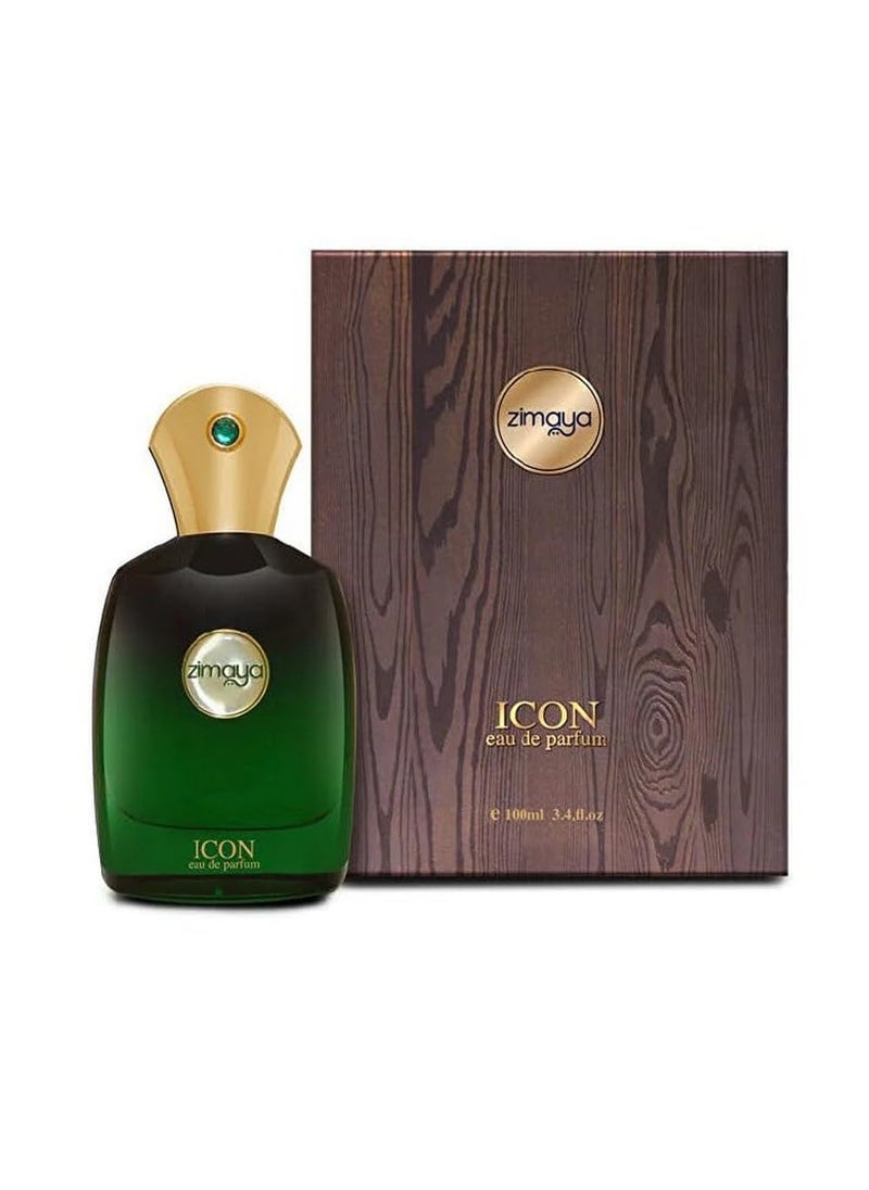 Zimaya Icon Eau de Parfum Spray for Men, 3.4 Fl. Oz