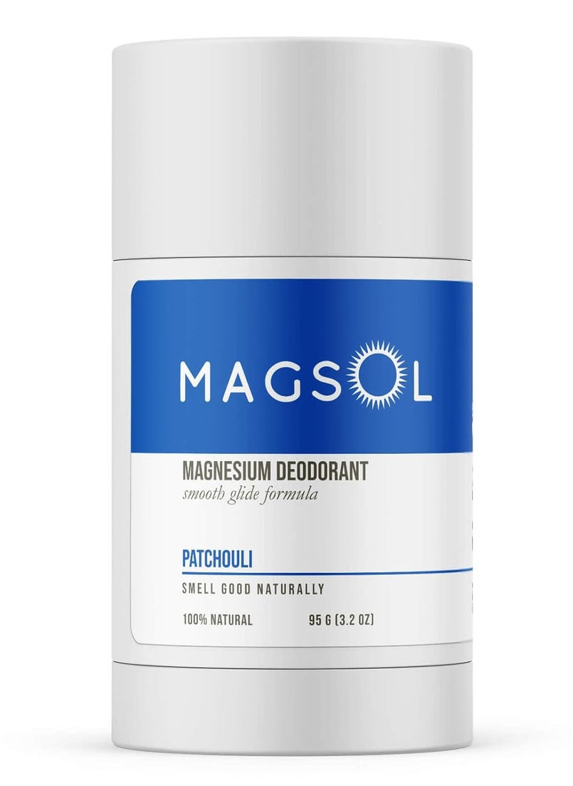 MAGSOL Natural Deodorant for Men & Women - Perfect for Ultra Sensitive Skin, Aluminum Free Deodorant for Men, Aluminum Free Deodorant for Women, Baking Soda Free (Patchouli)