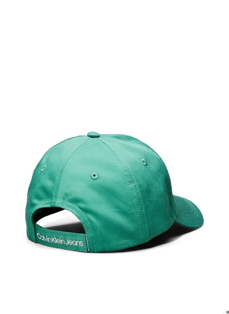 Kids' Cotton Monogram Cap - Cotton, Green