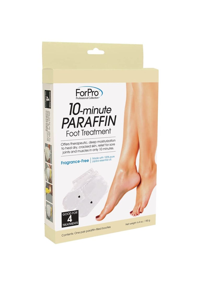 ForPro Professional Collection 10-Minute Paraffin Foot Treatment, Spa and Home Treatment Booties, Fragrance Free, One-Pair