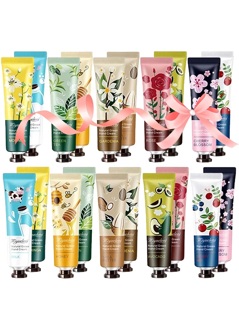 20 Pack Hand Cream Bulk, Gifts for Women, Teen Girl Gifts, Bridesmaid Gifts, Travel Size Lotion Hands Cream for Dry Cracked Hands, Mini Hand Lotion Hand Cream Bulk Gifts for Women