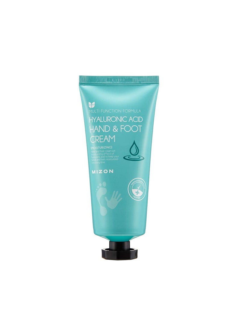 Mizon Hand Cream for Dry Cracked Hands, Elbows, and Heels, with Hyaluronic Acid, Instant Hydration for Skin, Hydrating and Moisturizing for Soft Supple Hands, Light and Non-Greasy 100ml 3.38 fl oz