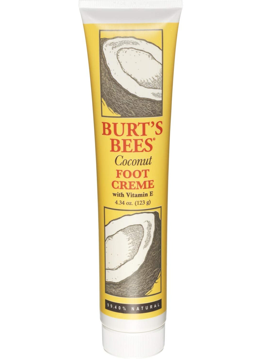 Burt's Bees Coconut Oil Foot Cream, 4.34 Oz (Package May Vary)