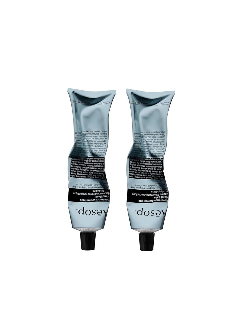 Aesop Reverence Aromatique Hand Balm | RIch, Skin-Softening Balm with Lactic Acid | 2.4 oz / 75 mL (Pack of 2)