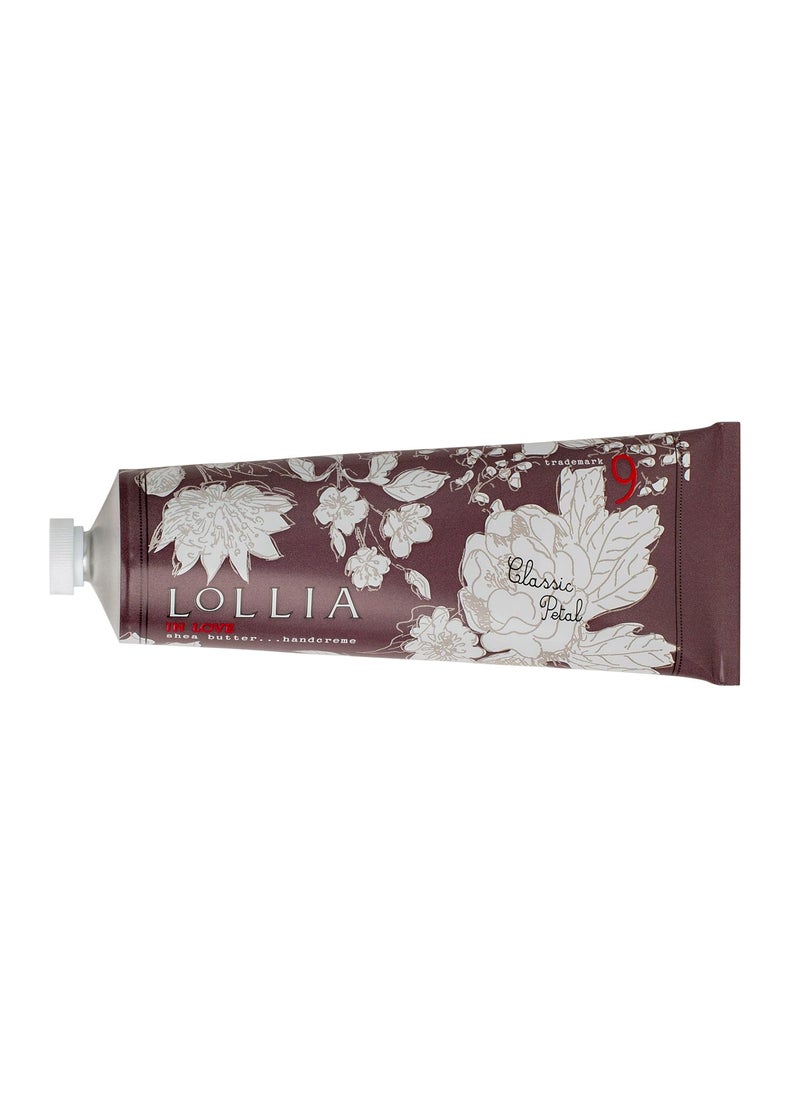 LOLLIA In Love Handcreme, 4 oz. – Classic Petal – Scented Hand Cream for Women, Moisturizing Hand Lotion for Dry Hands, Shea Butter & Cocoa Butter, Quick Absorbing Lotion