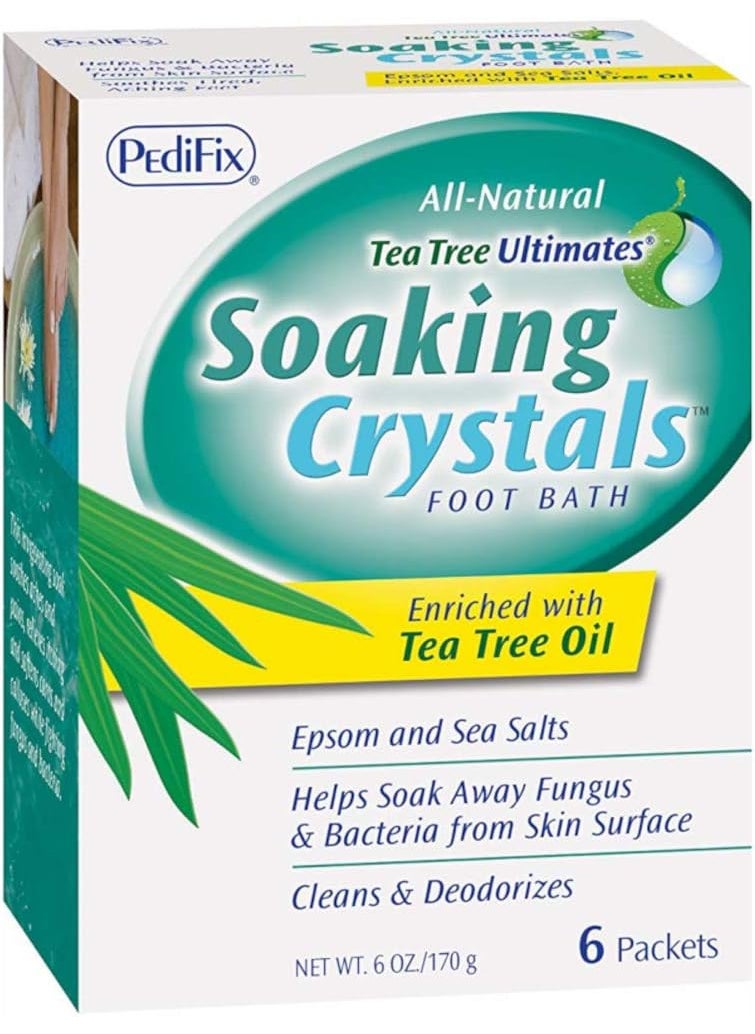 Pedifix Tea Tree Ultimates Soaking Crystals Foot Bath 6 Packets, 1 Ounce each ( Pack of 2 )