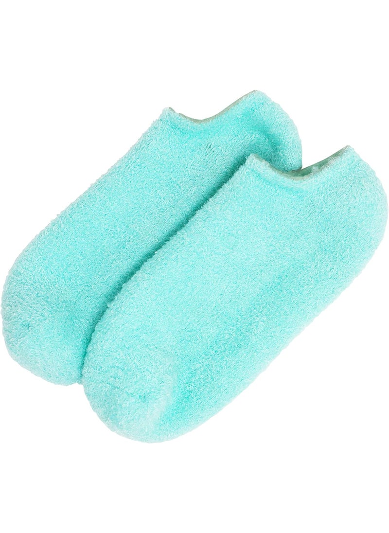 Barefoot Scientist Sleep On It Overnight Moisturizing Gel Socks, Nourish Your Feet (Teal)