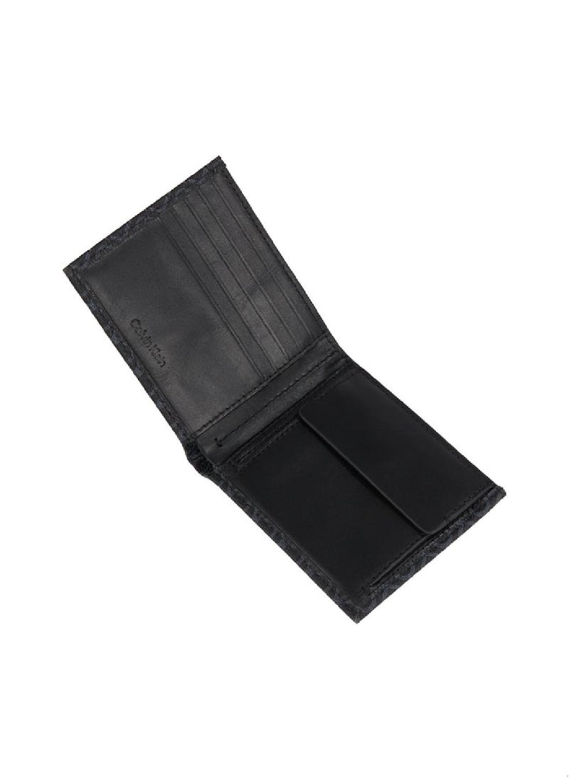 Men's Logo Billfold Wallet - Polyester Blend, Black
