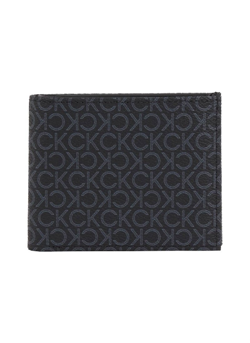 Men's Logo Billfold Wallet - Polyester Blend, Black