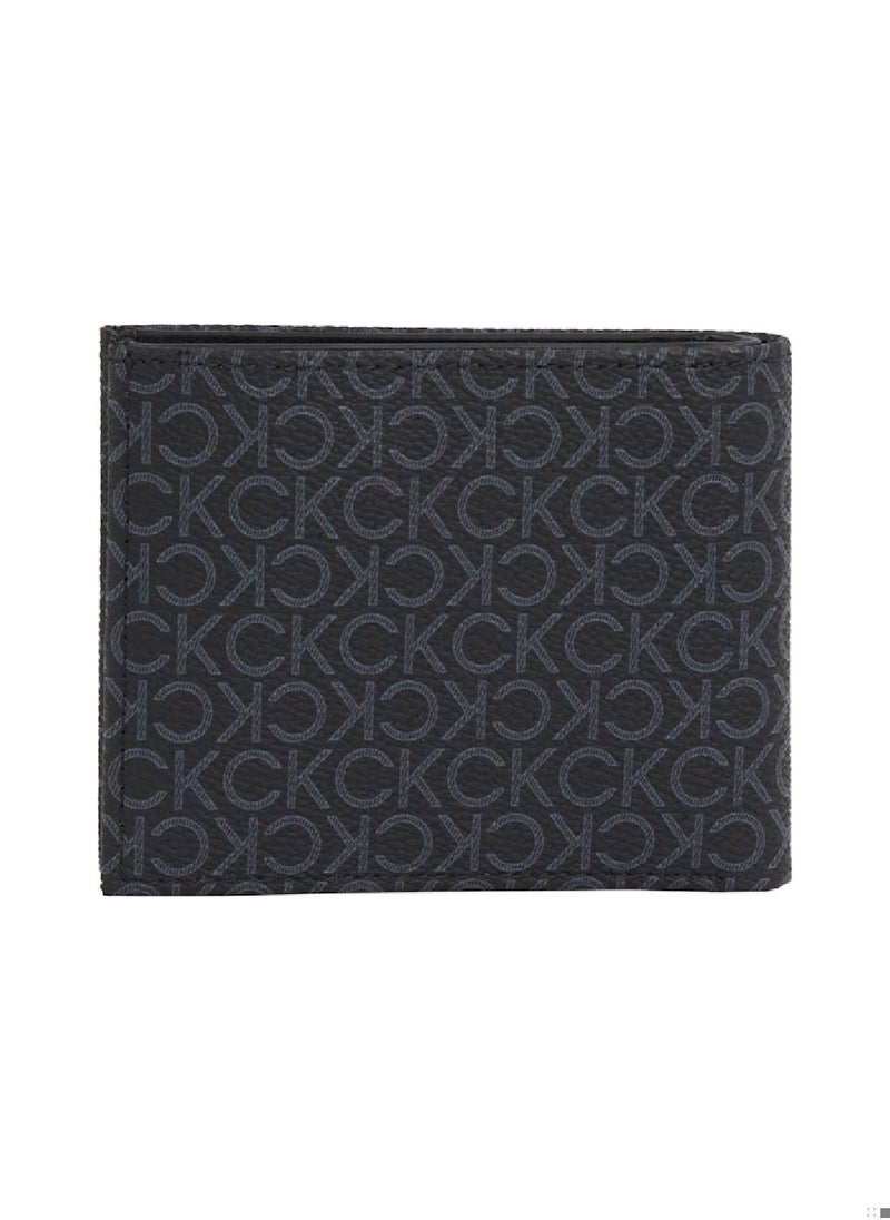 Men's Logo Billfold Wallet - Polyester Blend, Black