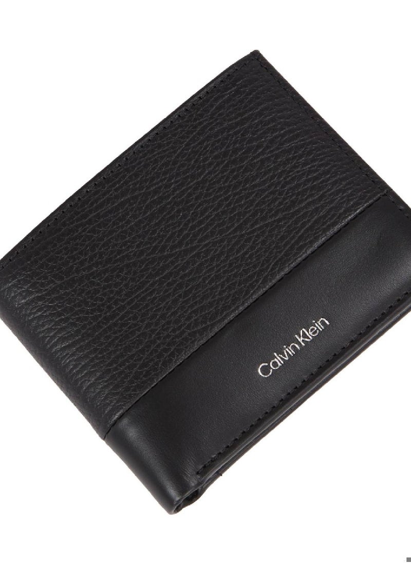 Men's Bifold Wallet - Leather, Black