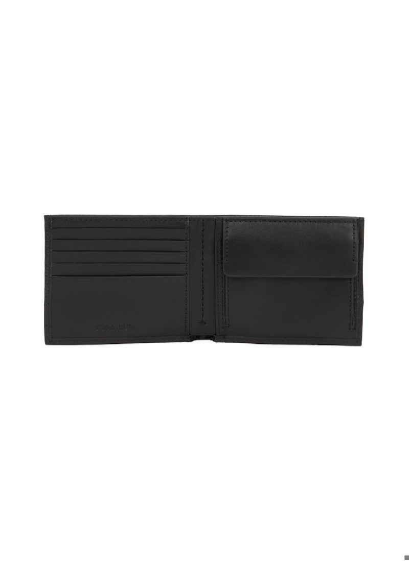 Men's Bifold Wallet - Leather, Black